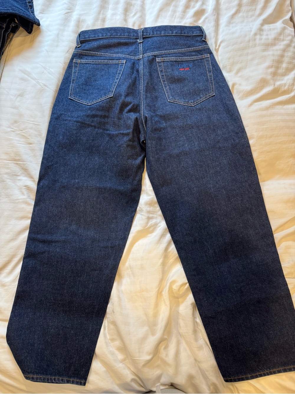 Supreme Dark Blue Relaxed Jeans
